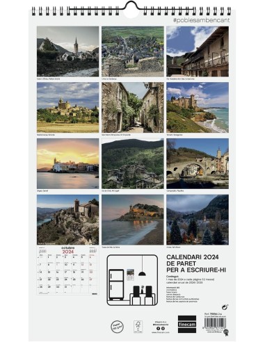 CALENDARIO PARED ESP ESCR PUEB ENCAN 2024 CAT FINOCAM LIQUI