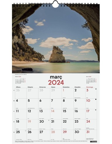 CALENDARIO PARED ESP ESCR PARADISO 2024 CAT FINOCAM LIQUIDA