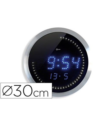 RELOJ DE OFICINA DIGITAL CEP DE PARED REDONDO 30CM DIÁMETRO