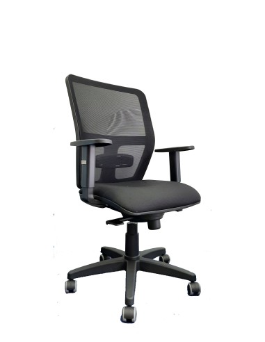 SILLA OPERATIVA CULIP 02 NEGRA, ASIENTO POLIPIEL SINCRO I DS