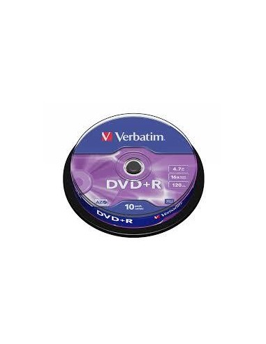 DVD+R VERBATIM BOBINA PAQ.10U 16X