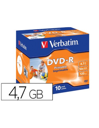 DVD-R IMPRIMIBLE VERBATIM 16X 4.7GB