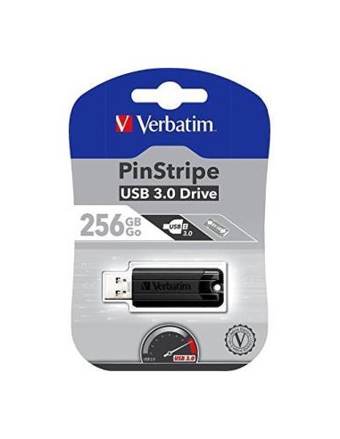 PENDRIVE USB VERBATIM 256GB PINSTRIPE