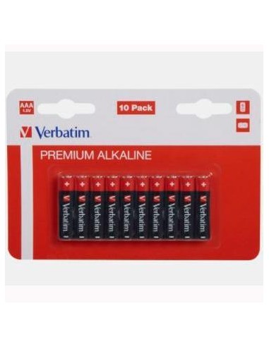 PILA VERBATIM ALCALINA AAA LR03 PACK 10 UDS.