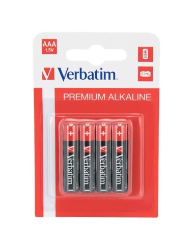 PILA VERBATIM ALCALINA POWER AAA LR03 PACK 4 UD.