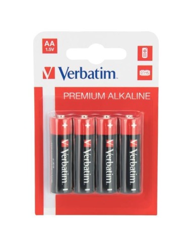 PILA VERBATIM ALCALINA POWER AA LR03 PACK 4 UD.