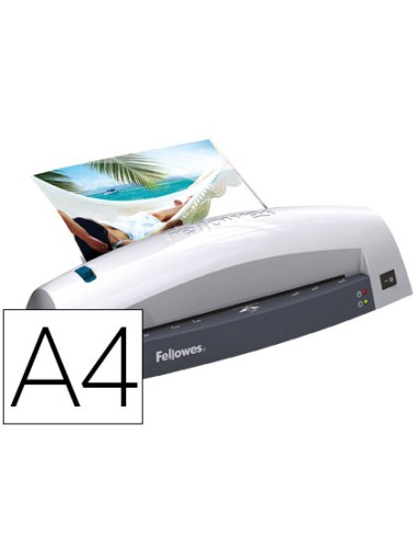 PLASTIFICADORA FELLOWES LUNAR A4 CON 2 RODILLOS DE 80 MICRAS