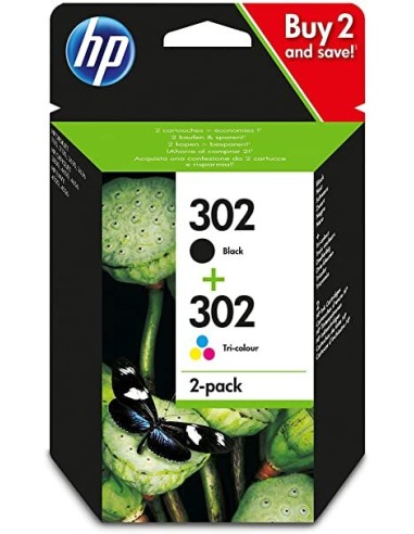 PACK CARTUTCHOS HP 302 COLOR/NEGRO