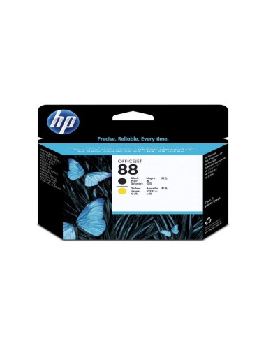 CABEZAL HP INKJET NEGRO/AMARILLO N.º88