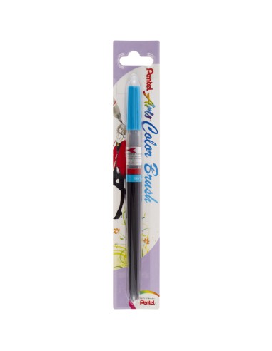 PINCEL COLOR BRUSH AZUL CLARO PENTEL ARTS*PRECIO LIQUIDACION