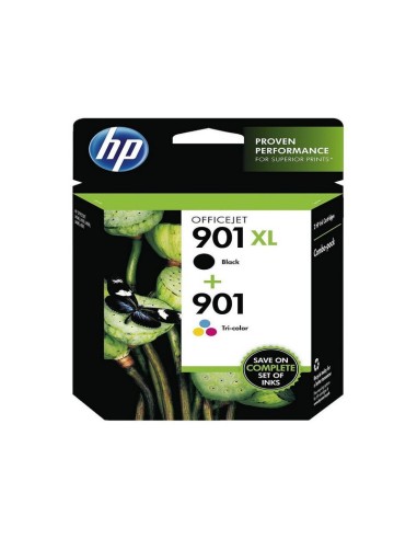 PACK CARTUCHOS HP 901XLBK+901C