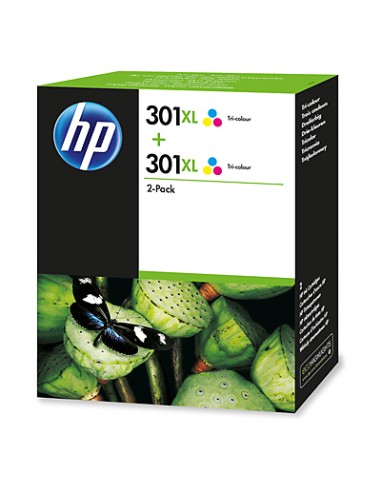 CARTUCHO HP 301XL COLOR PACK 2 UD.