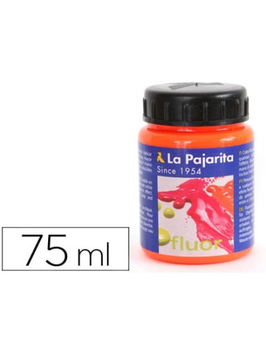 PINTURA ACRÍLICA LA PAJARITA F-02 NARANJA FLUORESCENTE