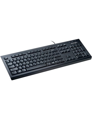 TECLADO KENSINGTON CON CABLE CONEXIÓN USB NEGRO.