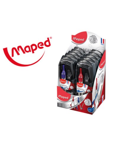 COMPÁS MAPED CON ADAPTADOR Y ESTUCHE DE MINAS 13 CM