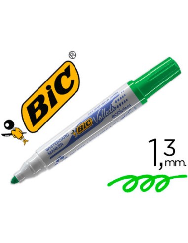 ROTULADOR BIC VELLEDA PARA PIZARRA COLOR VERDE PUNTA REDONDA