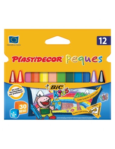 PLASTIDECOR CERAS PEQUES TRIANGULARES 12UD