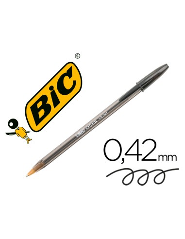 BOLIGRAFO BIC CRISTAL X-LARGE TINTA NEGRO 1,6MM