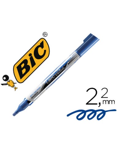 ROTULADOR BIC VELLEDA LIQUID POCKET PUNTA REDONDA 2,2MM AZUL