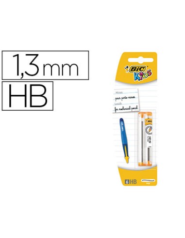 MINAS BIC KIDS BP TWISTS GRAFITO HB 1,3MM 2 TUBOS DE 6 MINAS