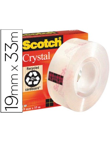 CINTA ADHESIVA SCOTCH SUPER TRANSPARENTE 33X19 MM