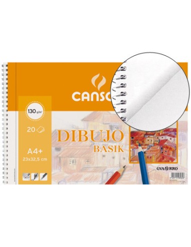 BLOC DIBUJO GUARRO/CANSON A4+ 130GR 20F LISO