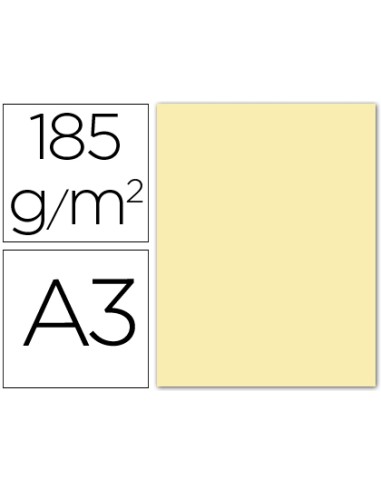 CARTULINA CREMA CANSON IRIS A3 185GR