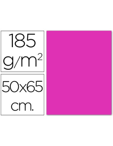 CARTULINA GUARRO FUCSIA 50X65CM 185G. 25UDS