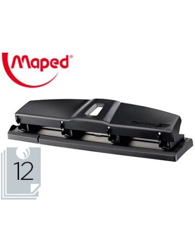 TALADRADOR MAPED ESSENTIALS METAL 4 TALADROS 12 HOJAS NEGRE