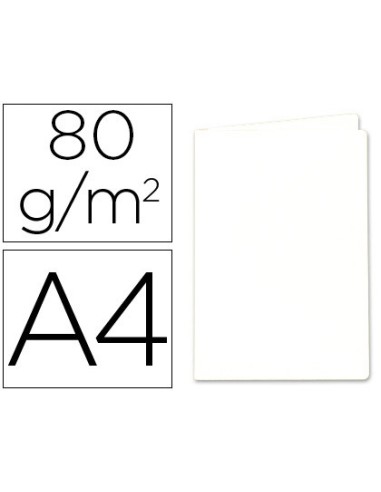 SUBCARPETA PAPEL EXACOMPTA DIN A4 BLANCA 80 G/M2