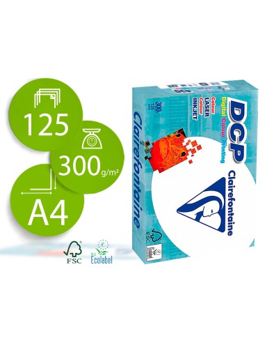 PAPEL BLANCO DIN A4 300GR 125H CLAIREFONTAINE