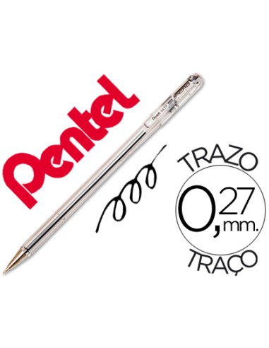 BOLÍGRAFO NEGRO PENTEL SUPERB BK77-A