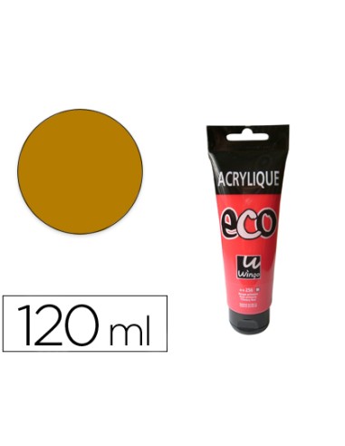 PINTURA ACRÍLICA WINGO ECO OCRE AMARILLO TUBO DE 120 ML