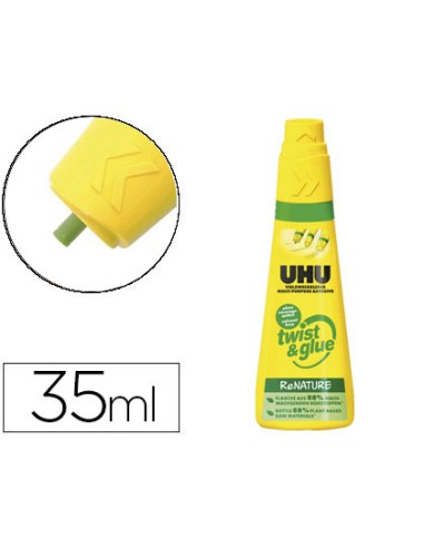 PEGAMENTO UHU UNIVERSAL TWIST&GLUE 35 ML SIN DISOLVENTE