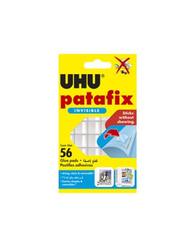 PASTILLAS ADHESIVAS UHU PATAFIX TRANSPARENTE BLÍSTER