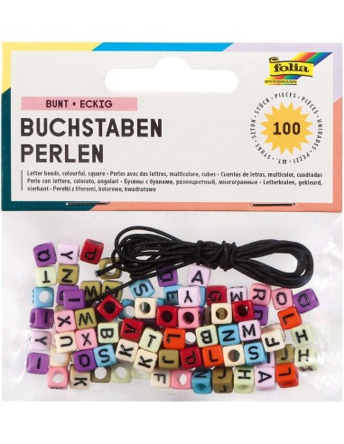 PACK 100 LETRAS PARA CONFECCIONAR PULSERAS