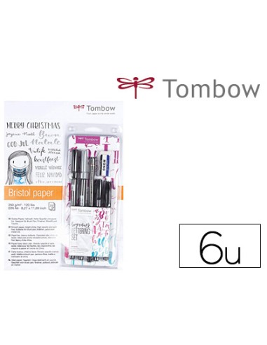 SET CALIGRAFIA TOMBOW LETTERING BEGINNER 6 PIEZAS