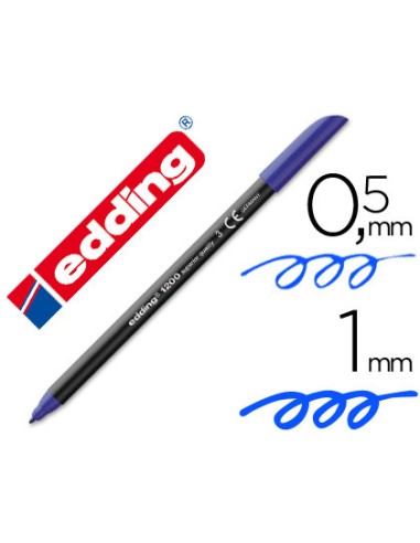 ROTULADOR EDDING PUNTA FIBRA AZUL PUNTA REDONDA 0,5 MM