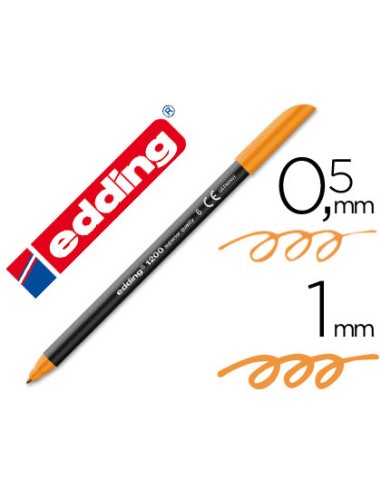 ROTULADOR EDDING PUNTA FIBRA NARANJA PUNTA REDONDA 0,5 MM