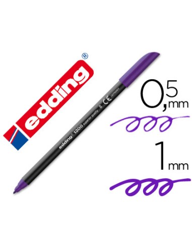 ROTULADOR EDDING PUNTA FIBRA VIOLETA PUNTA REDONDA 0,5 MM