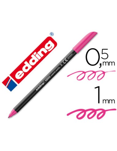 ROTULADOR EDDING PUNTA FIBRA ROSA PUNTA REDONDA 0,5 MM