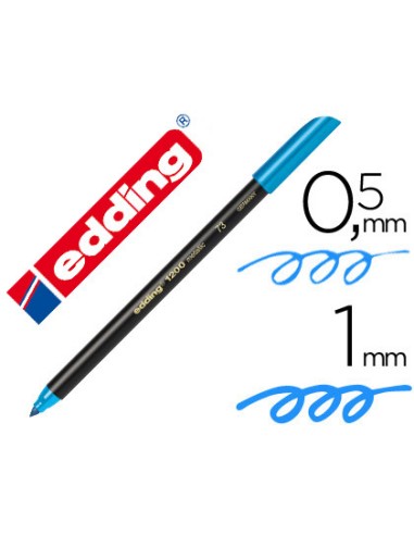 ROTULADOR EDDING 1200 AZUL CLARO PUNTA REDONDA 0,5 MM