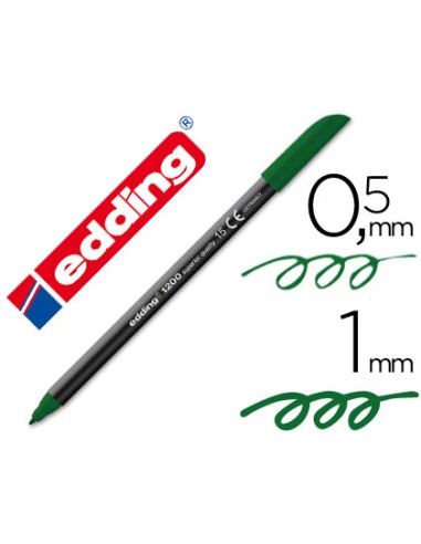 ROTULADOR EDDING 1200 VERDE OLIVA PUNTA REDONDA 0,5MM