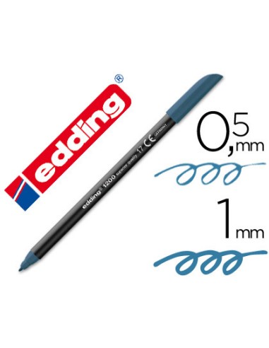 ROTULADOR EDDING PUNTA FIBRA AZUL ACERO PUNTA REDONDA 0,5 MM