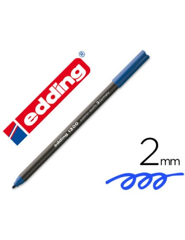 ROTULADOR EDDING 1300 AZUL PUNTA REDONDA 2 MM