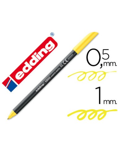 ROTULADOR EDDING PUNTA FIBRA 1200 AMARILLO NEÓN 0,5 MM