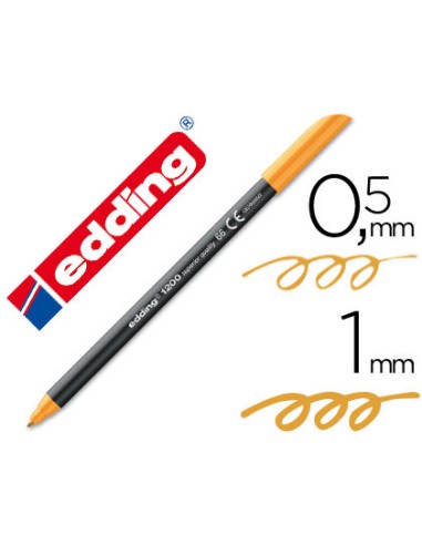 ROTULADOR EDDING PUNTA FIBRA 1200 NARANJA NEÓN 0,5 MM