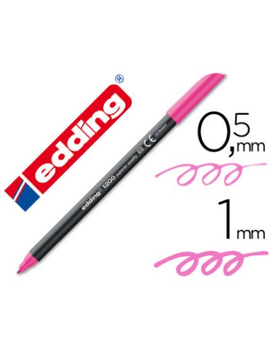 ROTULADOR EDDING PUNTA FIBRA 1200 ROSA NEÓN 0,5 MM