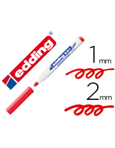 ROTULADOR PIZARRA BLANCA EDDING 661 ROJO