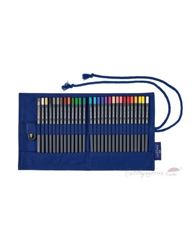 LAPICES COLOR GOLDFABER 30UD ESTUCHE DE TELA FABER CASTELL